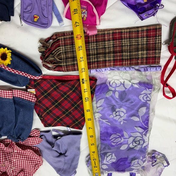 Bundle Doll Clothing, Accessories- bags, backpacks, purses hats, scarves Set 18”